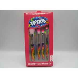 NERDS Cosmetic Brush Set 4 Pieces Makeup Brushes Taste Beauty